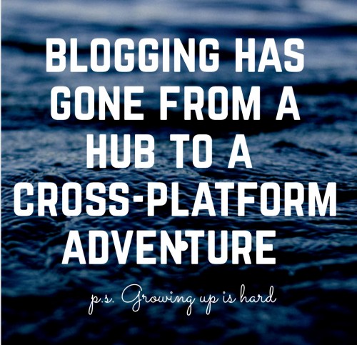 Blogging has gone from a hub
