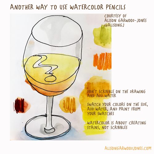 Tips on how to use watercolour pencils