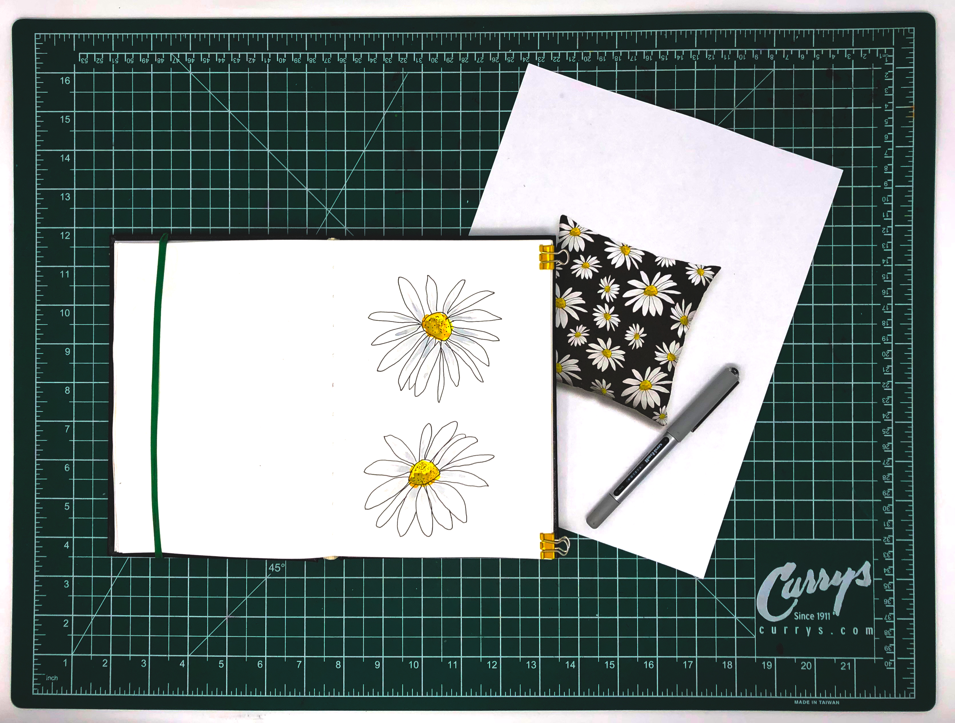 Preview of Spring Designs at PenJarProductions.com: Daisy drawings