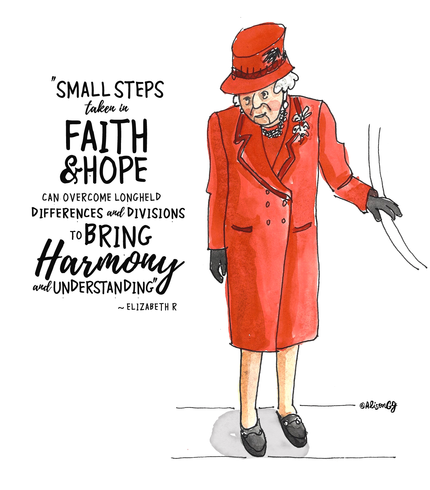 The Queen's Speech 2019: Illustration by Alison Garwood-Jones