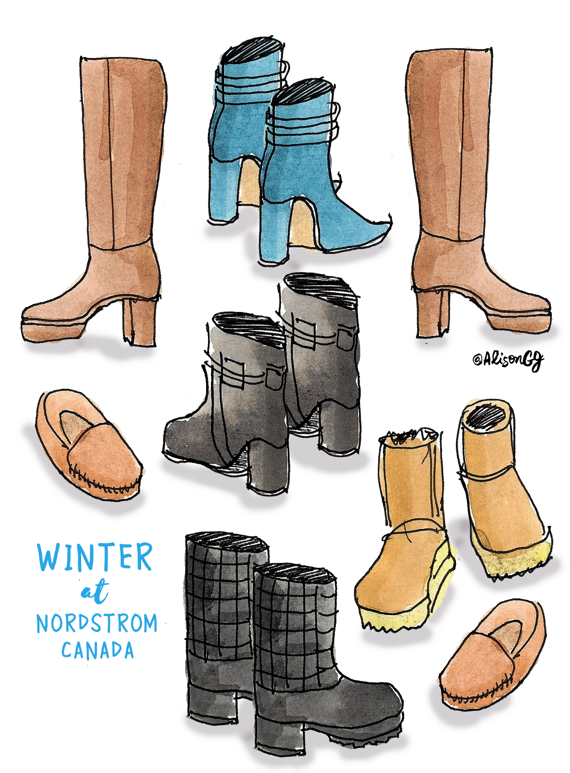 Nordstrom Canada Winter Boots by Alison Garwood-Jones