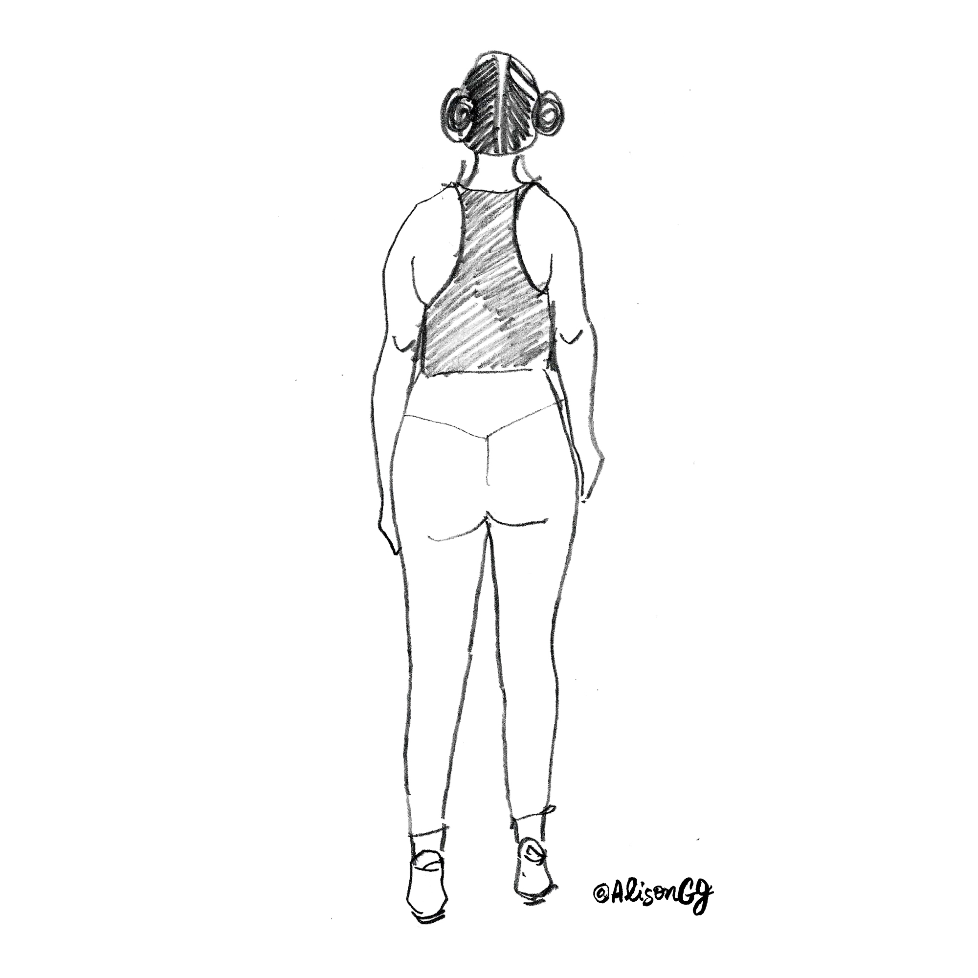 Yoga figure drawings by Alison Garwood-Jones, Toronto Illustrator. 