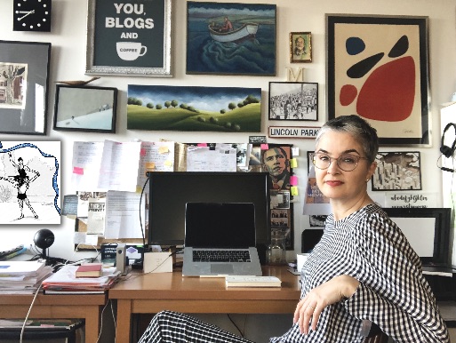 Alison Garwood-Jones at her desk