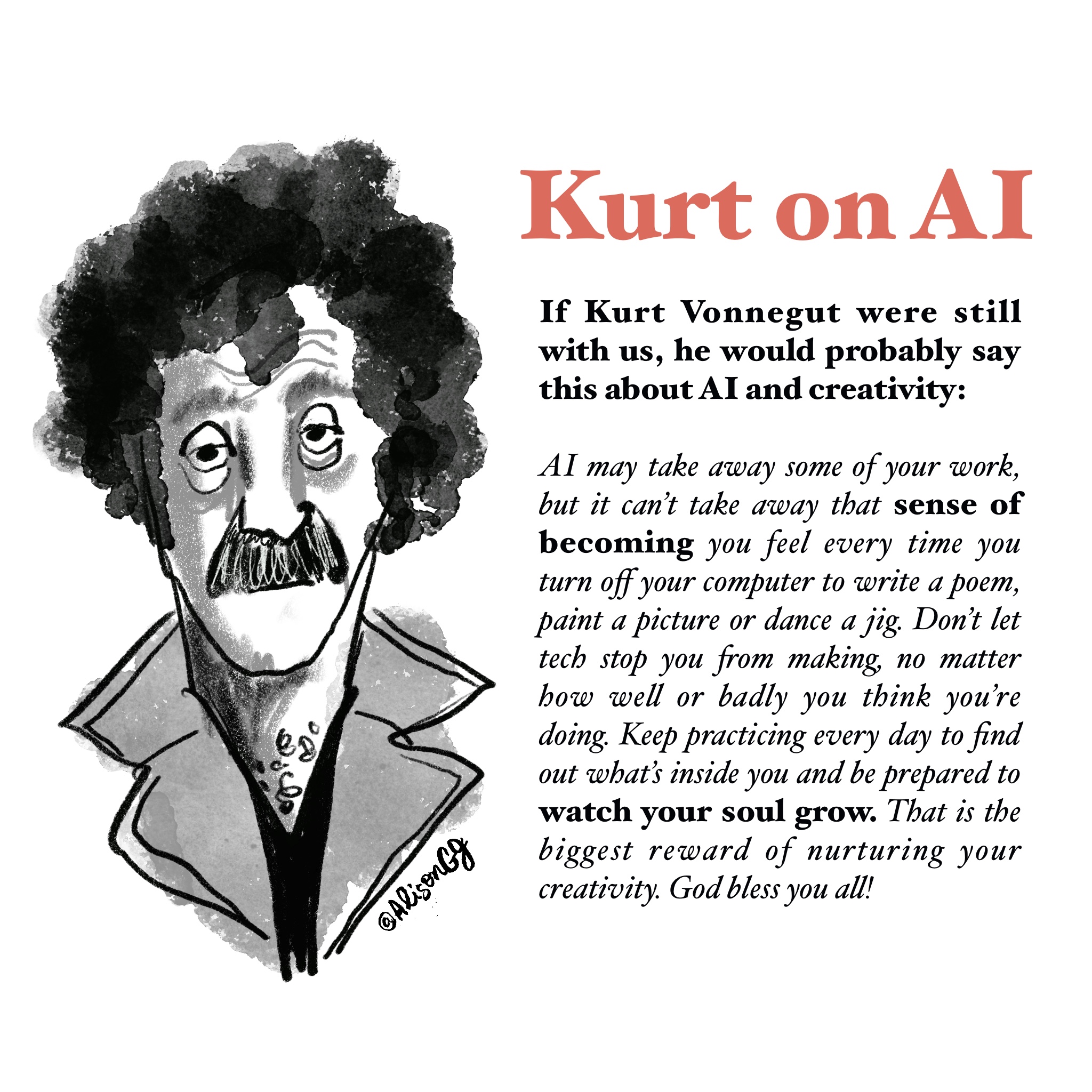 What would Kurt Vonnegut say about AI? by Alison Garwood-Jones