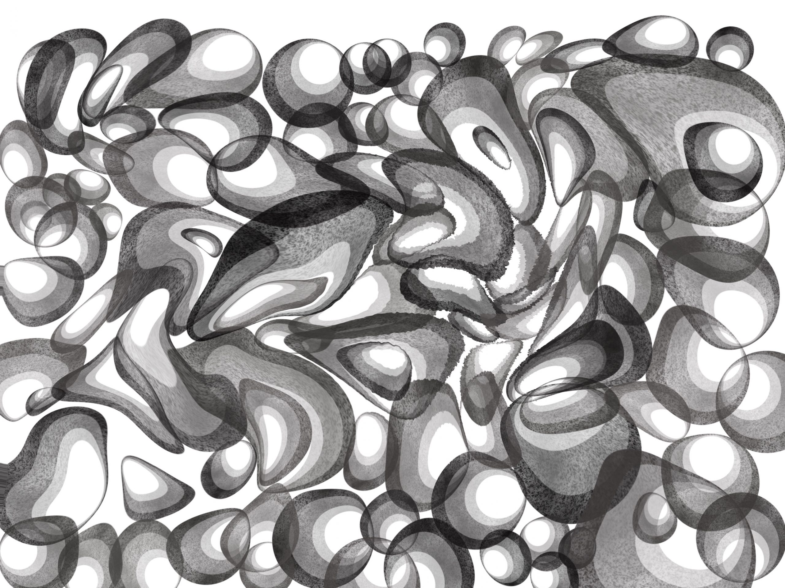 Drawing of Swirls by Alison Garwood-Jones