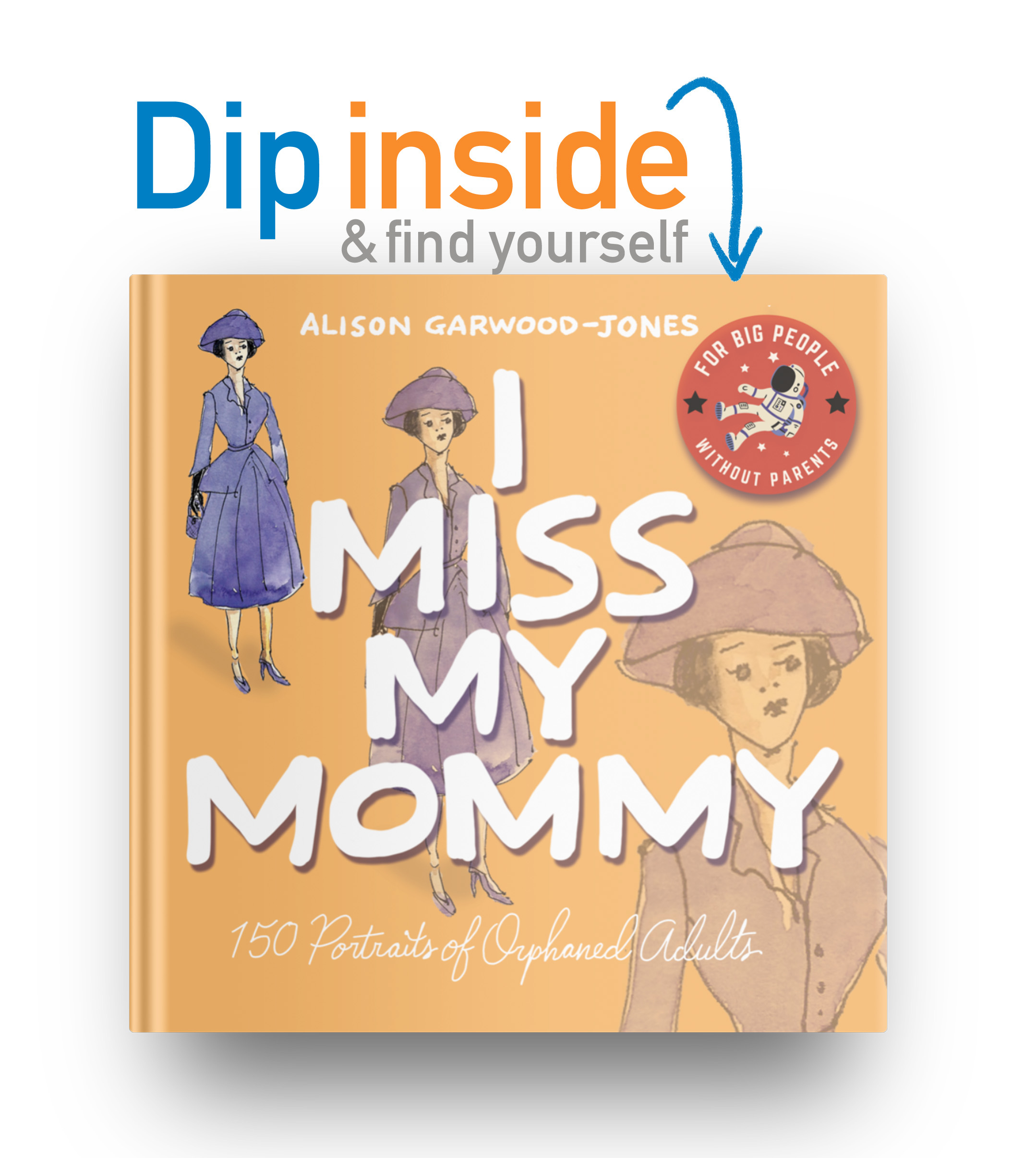 "Book cover for 'I Miss My Mommy' depicting stages of grief in orphaned adults" by Alison Garwood-Jones