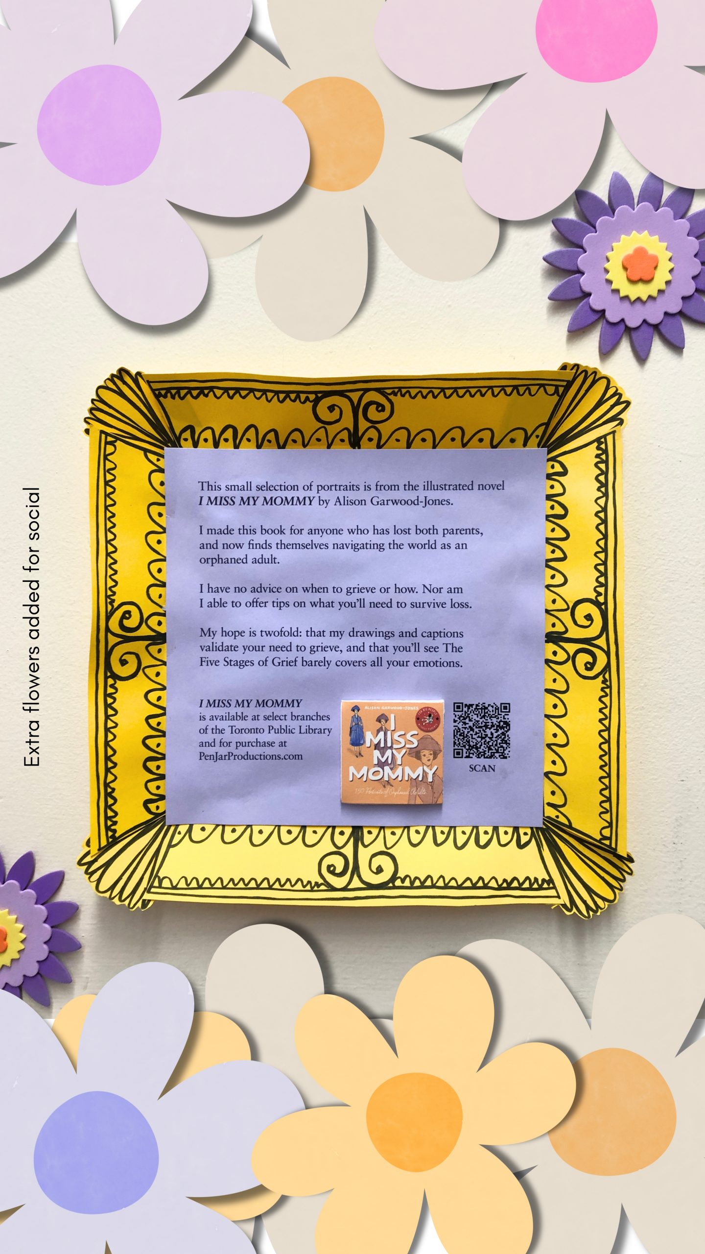 I Miss My Mommy: Portraits of Orphaned Adults Exhibit at Deer Park Branch of Toronto Public Library by Alison Garwood-Jones