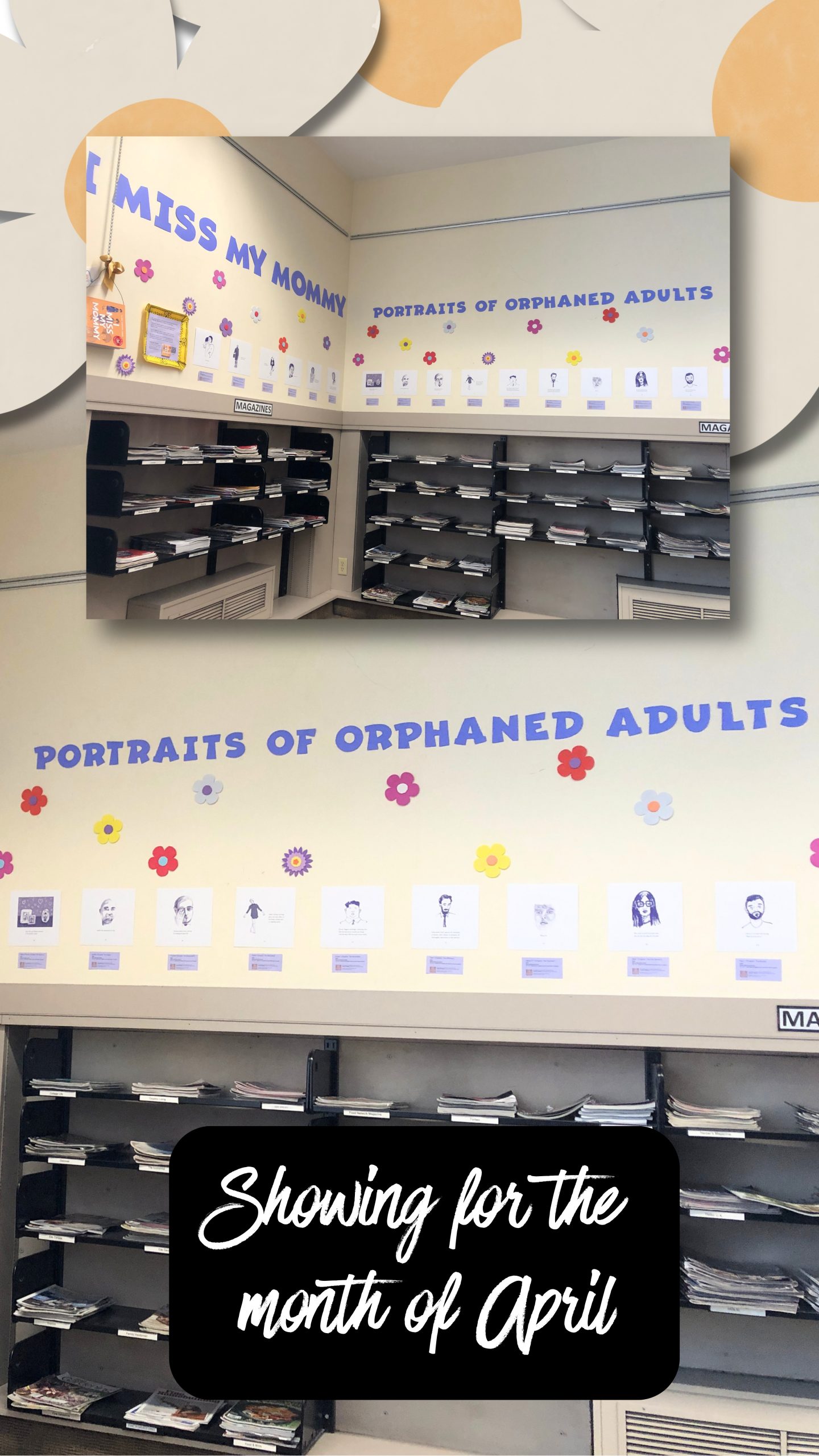 I Miss My Mommy: Portraits of Orphaned Adults Exhibit at Deer Park Branch of Toronto Public Library by Alison Garwood-Jones